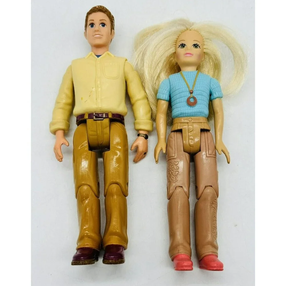 Fisher Price Loving Family Dollhouse Mother Father Blond Doll‎ Hair 2006